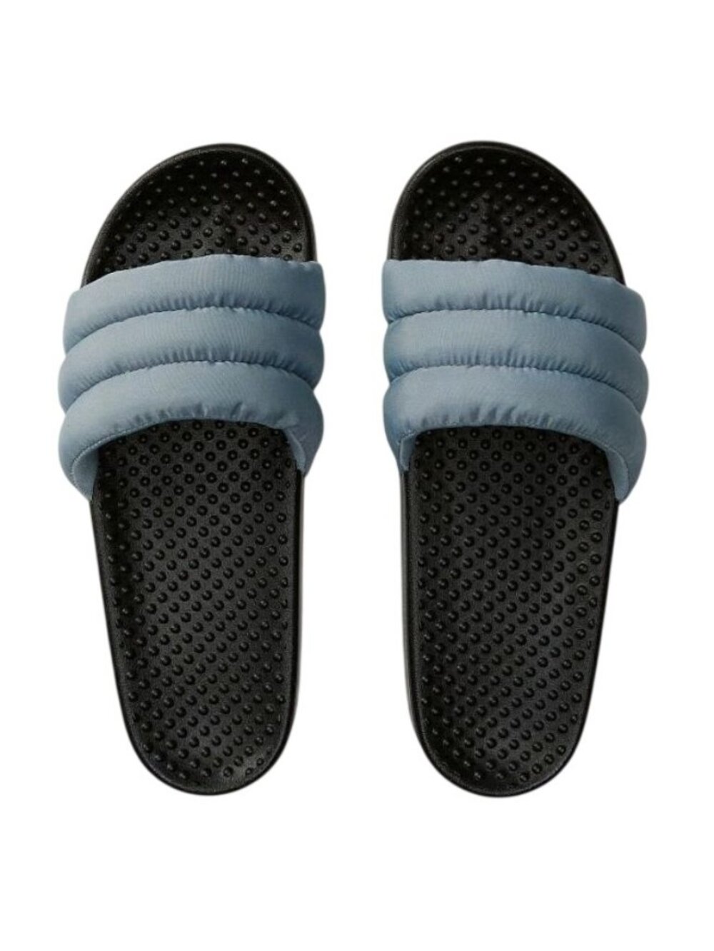 Victoria's Secret PINK Women's Gray/Black Puffer Slide Size Large (9/10) NEW - Picture 2 of 11